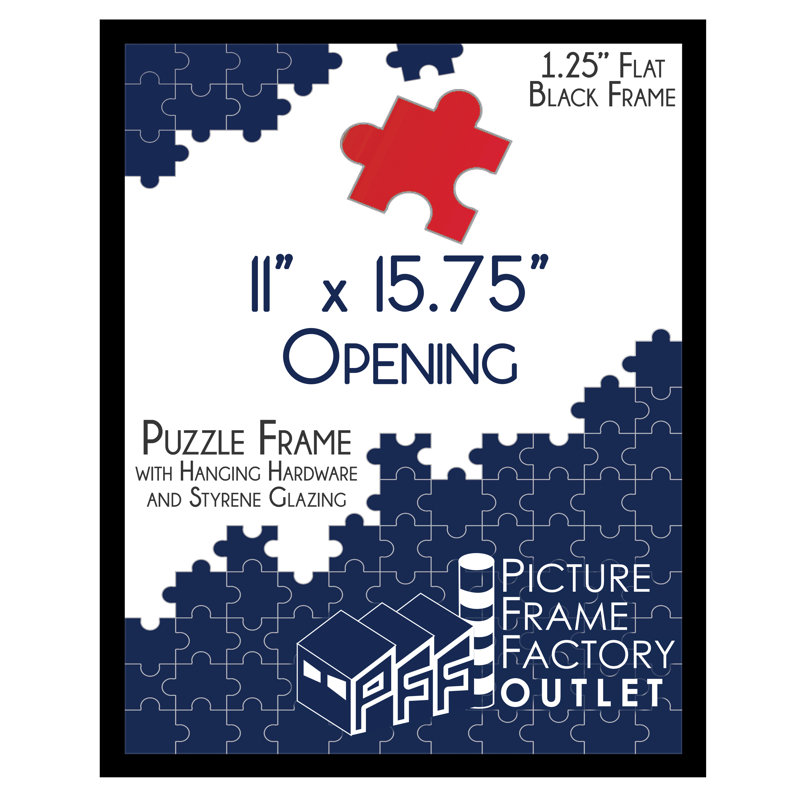 Picture Frame, Black, 11" x 15.75"