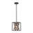1 - Light Open Cage Farmhouse Square Pendant Light