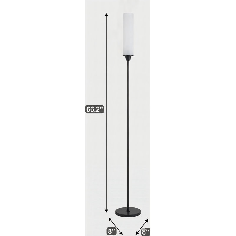 Lampe sur pied avec télécommande, lampes sur pied lumineuses pour le salon / la chambre à coucher / le bureau, couleurs réglables en continu 3000K-6000K et luminosité de 10 à 100%, lumière debout avec interrupteur au pied (noir)