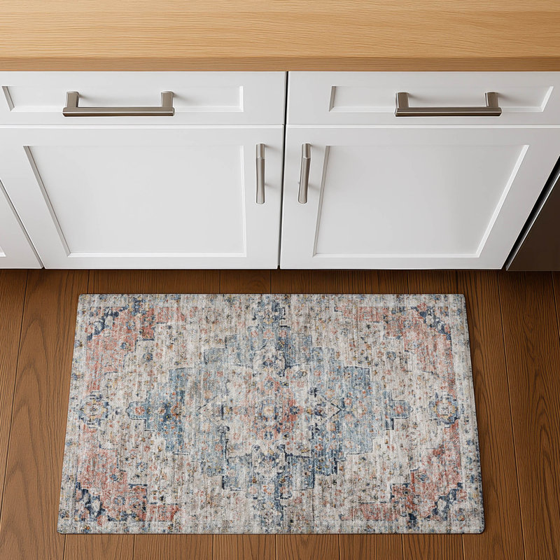 Premium Machine Washable Ashington AMF1832 Global Rug, Rectangle 1'8" x 2'6"