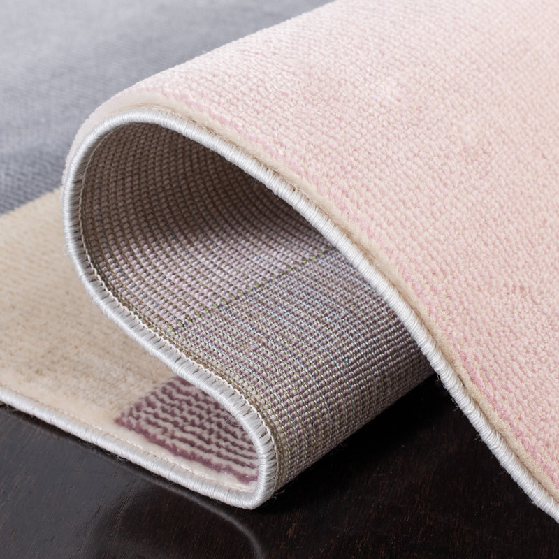 Aslin Geometric Ivory Area Rug, Rectangle 9' x 12'