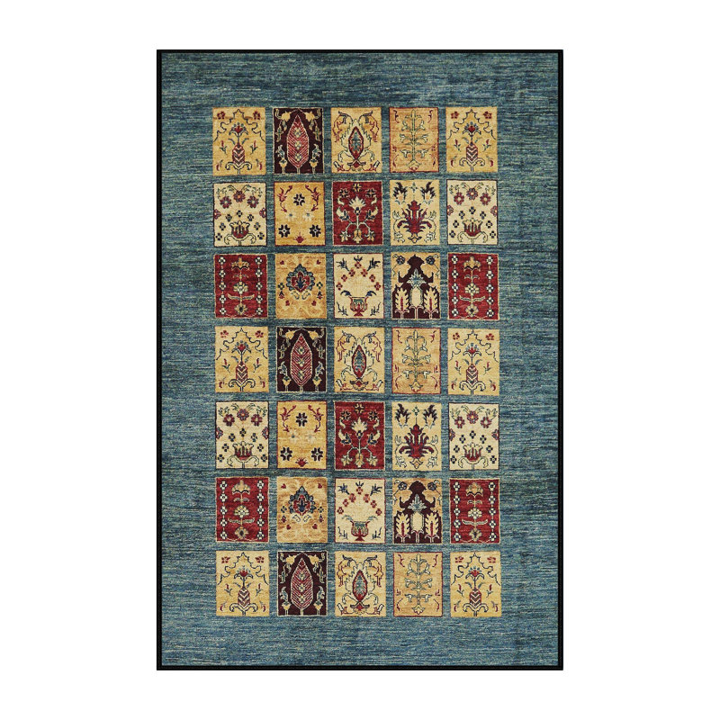 Tapis abstrait 615, Rectangle 8 pi x 10 pi