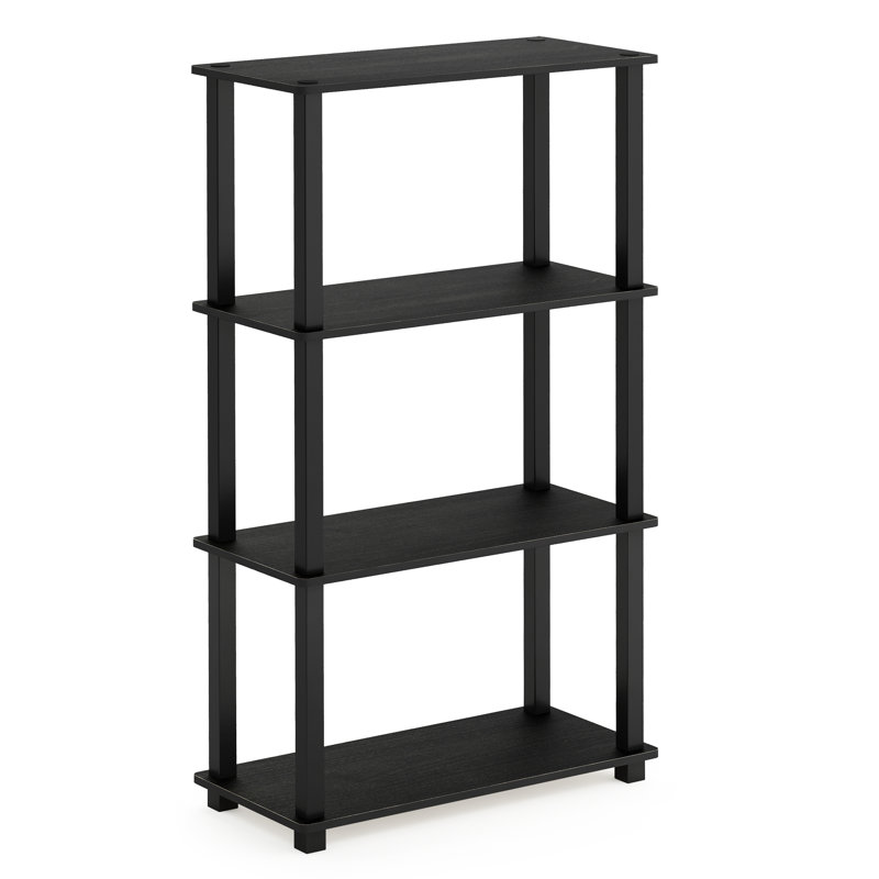 Bibliothèque en plastique Johnston H 43,7 "x l 23,6", Americano / Noir