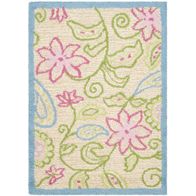 Claro touffeté à la main 80% laine; Tapis 20% coton