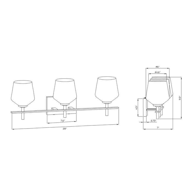 Azaruddin 3 - Light Dimmable Vanity Light