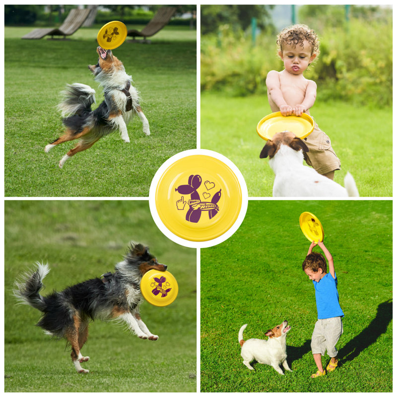 Wham-O Frisbee Fastback Flying Disc, jouet léger pour chien de 9,35 pouces, 100 g, Jaune