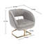 Chaise d'appoint rembourrée et capitonnée Alleen-1837035501