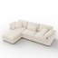Canapé modulaire en forme de L avec repose-pieds Bouley beige-371563904
