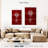 Burgundy Table Fan Laelle-108594642