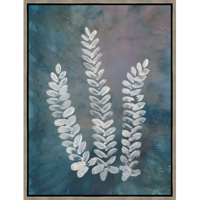 «He Loves Me, He Loves Me Not II» par Danielle Davis - peinture sur toile à cadre flottant