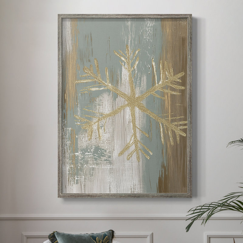 «Christmas Holiday Art CLX III», reproduction d'art encadrée - bois massif, H 15 po x l 12 po