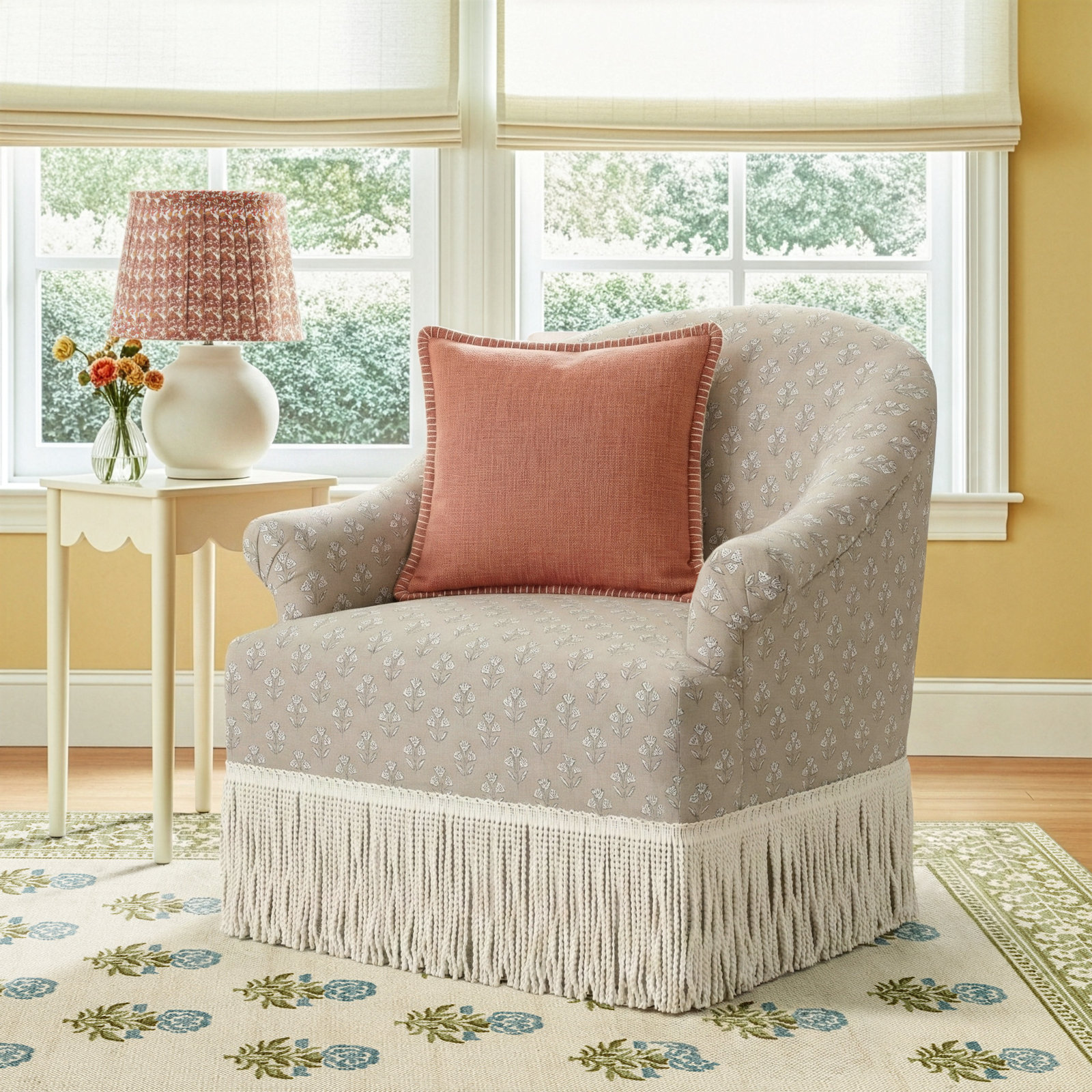 Marie Swivel Chair, Francie Tan