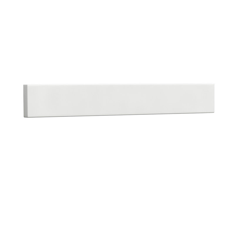 Replacement Sidesplash in White Quartz, Quartz blanc