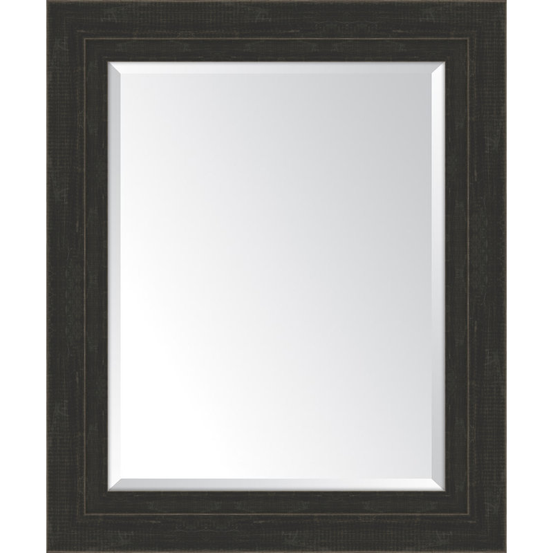 Miroir mural Mazie, H 36 po x l 30 po, Noir