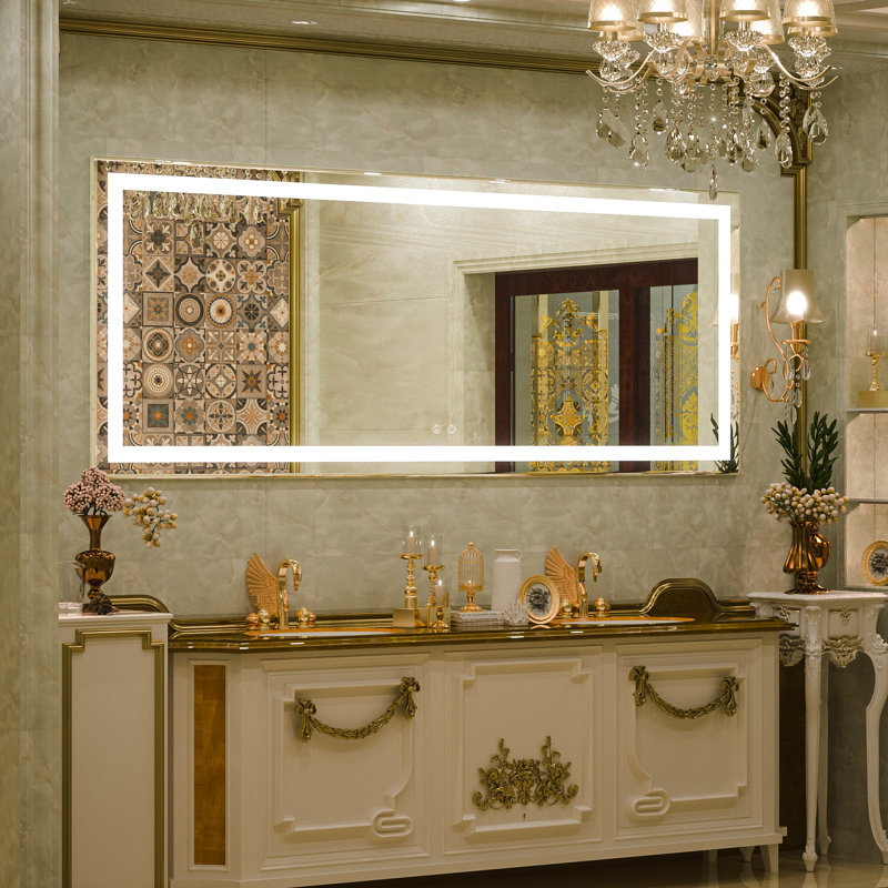 Miroir de salle de bain Martrez, 72 po x 30 po