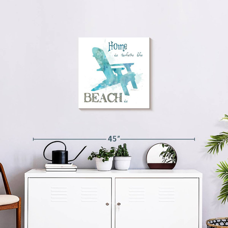 Enseigne murale de chaise de plage Khylige, H 20 po x l 20 po