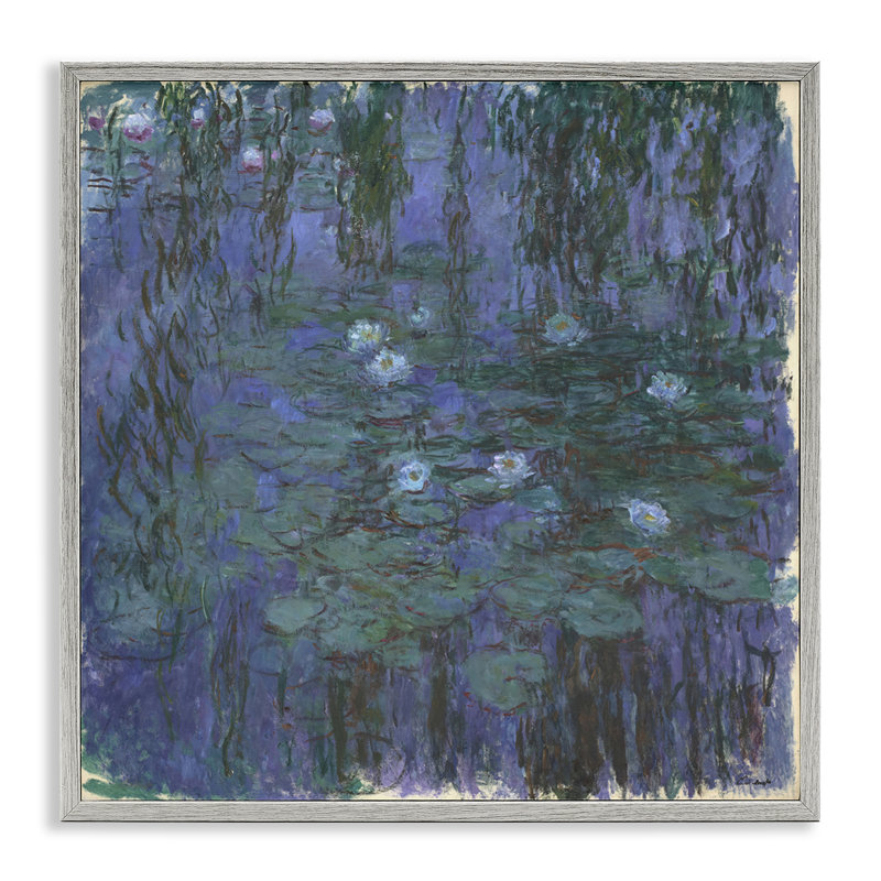 Art classique, giclée encadrée par Mon1000paintings, H 24 po x l 24 po, Gris