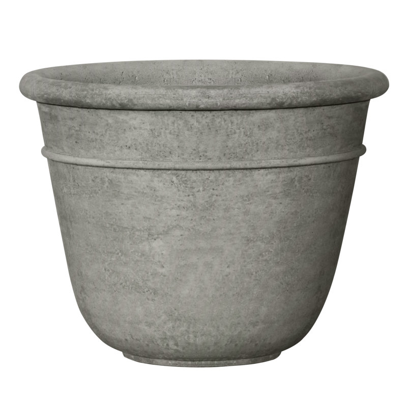 Carema Handmade Planter, 23.5" H x 30" W x 30" D, Graystone