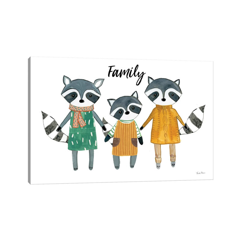 Neighborhood Pals X Family by Farida Zaman - Wrapped Canvas Print, 20.32 cm H x 30.48 cm W