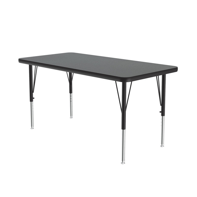 Table d'activité rectangulaire à hauteur ajustable, Granit Montana, H 29 po x L 60 po x l 24 po
