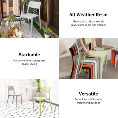 Chaise de terrasse empilable Alaycia