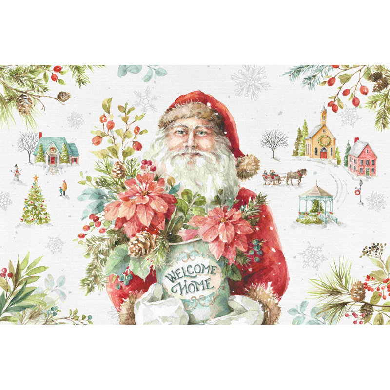 Our Christmas Story I by - on, H 8 po x l 12 po, Pas de tapis, Toile tendue