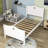 Twin Size Platform Bed with Headboard-154108642