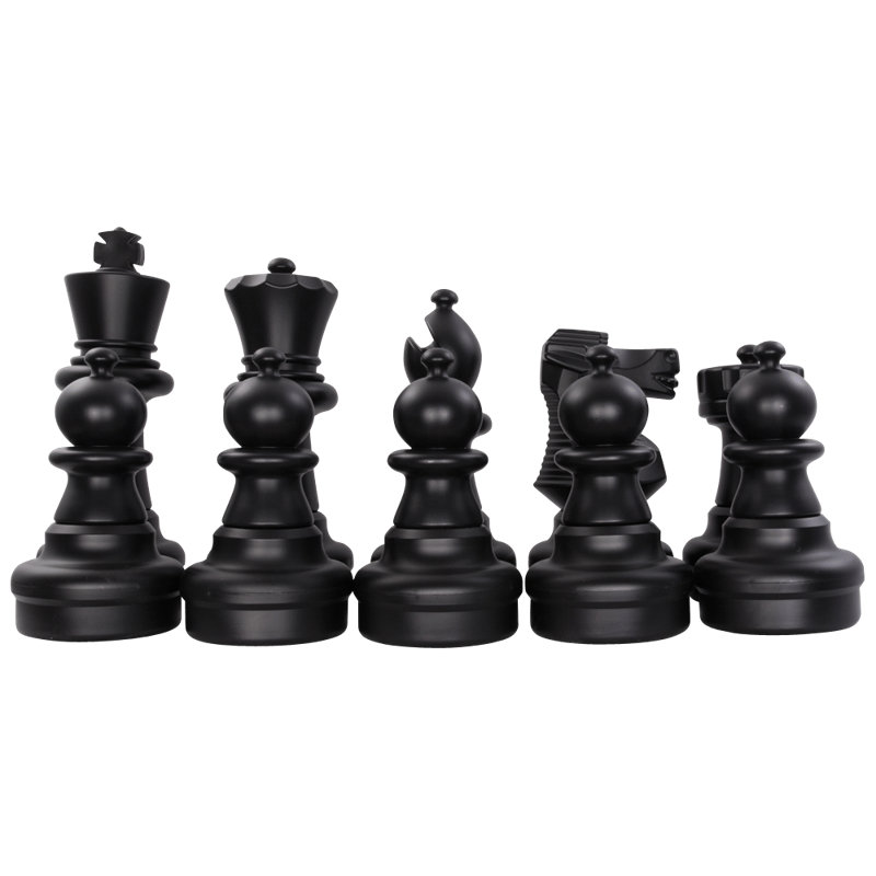 25" Giant Plastic Chess Set with Quick Fold Nylon Board
