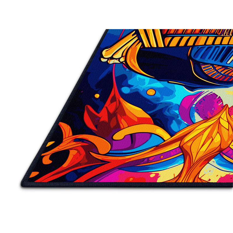 Luminous Dive Rug, Square 4'