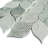 Natural 12.41 in. x 12.01 in. Arabesque Polished Marble Mosaic Tile