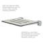 Banc de douche pliable SlimLine