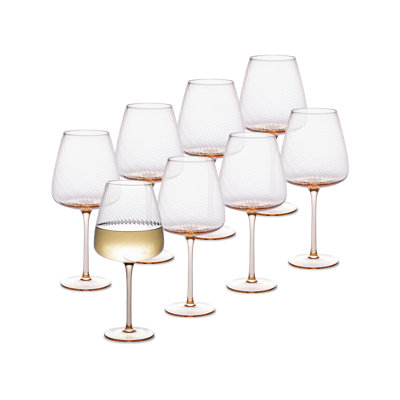 Dann Fluted Wine Glass Set Of 8