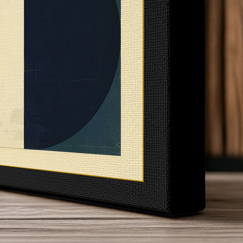 Balance Geometric - Wrapped Canvas, 36x24 - 91.4 x 61.0 cm, Black Border