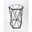 Kandan Glass Top Frame End Table