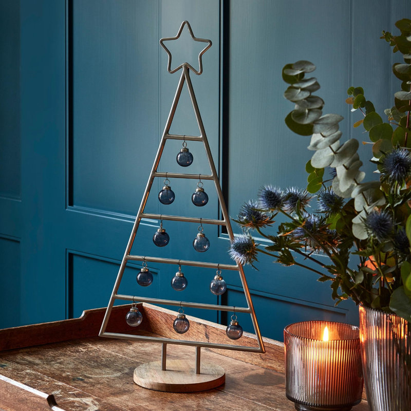 Christmas Tabletop Tree, Pewter