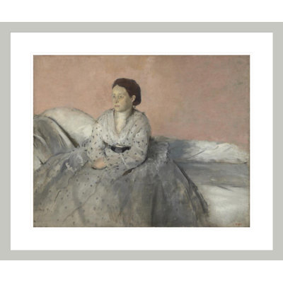 «Madame rené de gas» par Edgar Degas, impression giclée encadrée