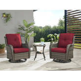 Red Barrel Studio® Papasan Patio Chair with Cushions & Reviews | Wayfair