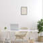 Minimal White Line à motif de grain beige moderne par Alpenglow Workshop-70677770-70677771