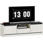 Meuble télé moderne pour téléviseur de 55 à 60 po, console avec rangement, grain de bois blanc délavé-277684173