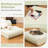  Bean Bag Chair With Ottoman High Elasticity Sponge Non-slip Bottom & Velvet Cover Green-845387549