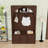 Wooden Hall Tree with Storage Bench, Cabinets, Hooks and Adjustable Shelving-129747988