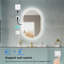 ZC-Mirror l 24 po x H 36 po mural miroir de salle de bain ovale à DEL avec fonction mémoire-105300939-105300938