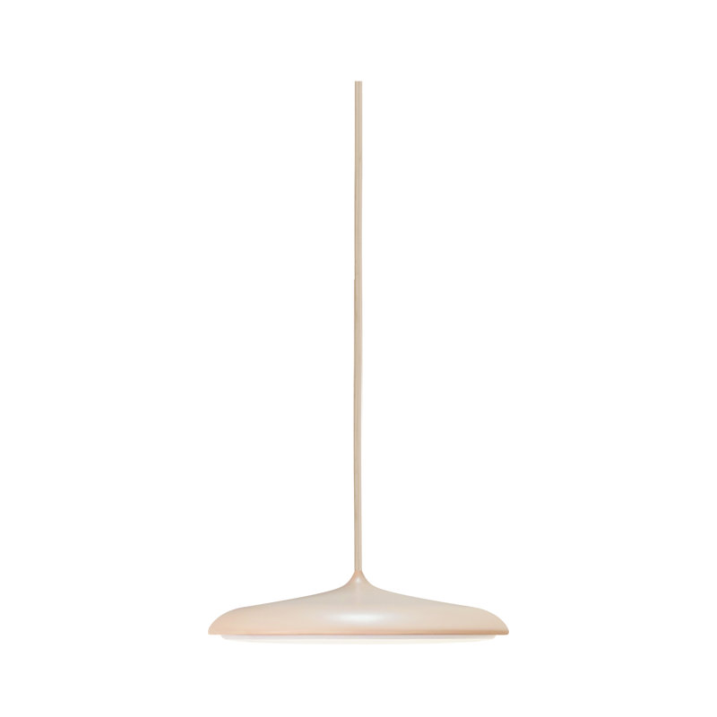 1 - Light Pendant, 6cm H x 25cm W x 25cm D, Dusty Rose, 0.9 W
