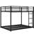 Metal Full Over Bunk Bed With Black - Great For In Easy Assembly-110245037-110245038