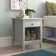 Husby 20" Wide Solid Wood Rectangular NightStand With 1 Drawer And 1 Shelf