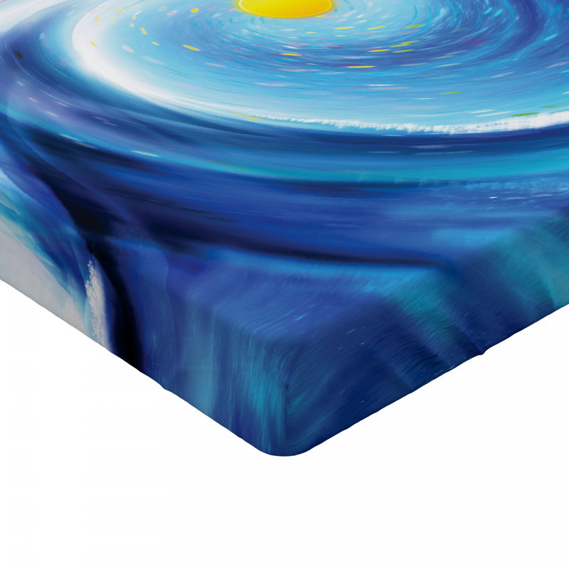 Microfiber Abstract Fitted Sheet, Queen Fitted Sheet