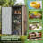3' W X 2' D Metal Lean-To Storage Shed with DIY Adjustable Shelves & Built-In Floor-128841457