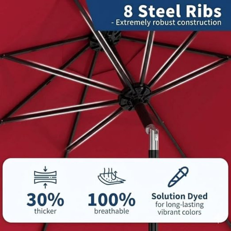 304.8cm Beach Parasol