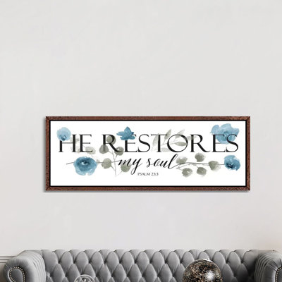 He Restores 1 Piece Panoramic Wall Art on Canvas
