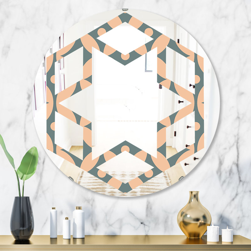 Miroir mural Hexagon, 31,5 po x 31,5 po